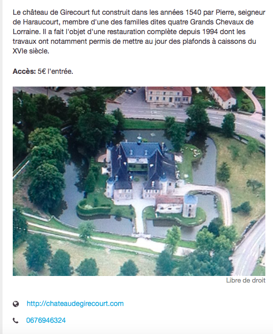 Texte Gircourt sur Durbion TEL